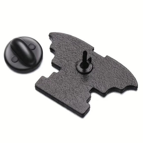 I Am No Damsel In Distress I Am A Dragon In a Dress Pin Feminism Black White Bat - Picture 4 of 4